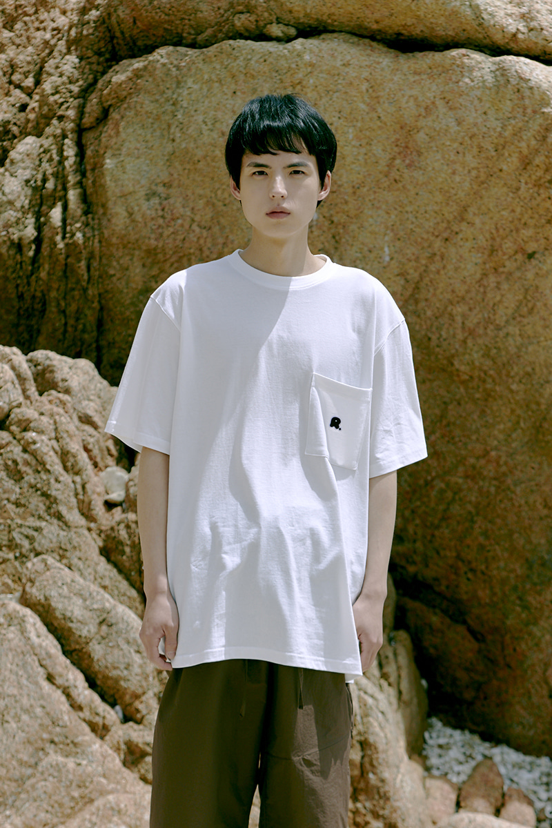 SUMMER PATCH POCKET TEE (WHITE)